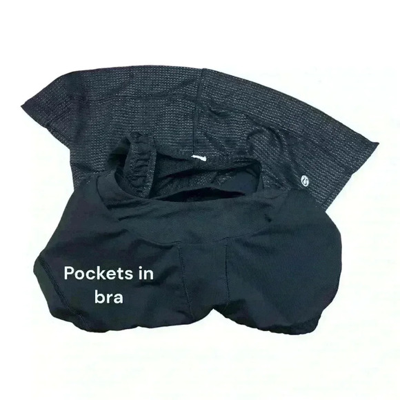 Lululemon Stash It Tank, Black, Size 6. In excellent condition! - Picture 7 of 9